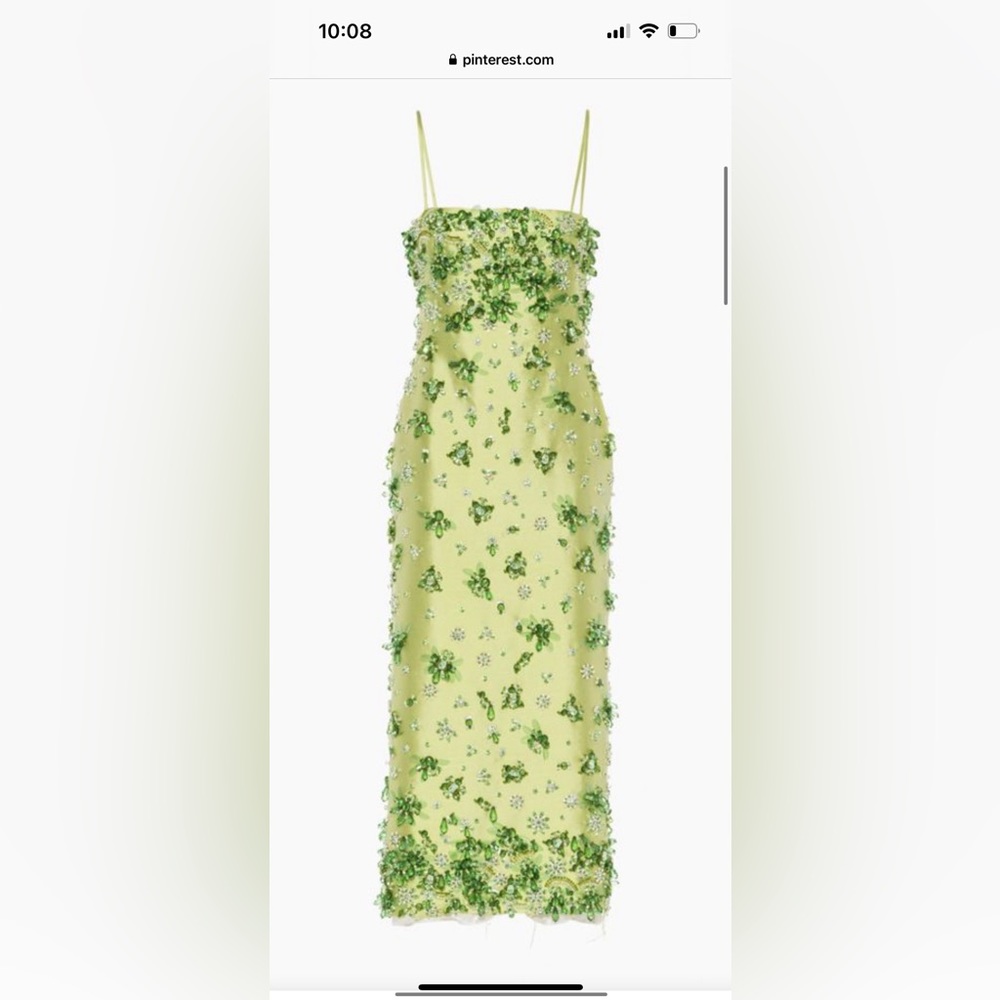 LOOKING FOR MIU MIU Embroidered silk and wool midi-dress.